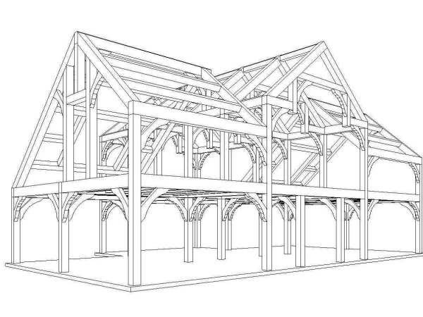  Timber  Frame  House  Plans  woodworking entryway bench DIY 